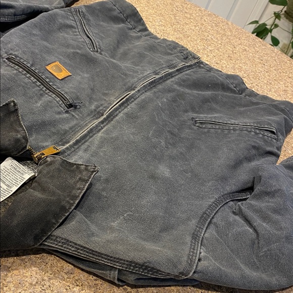 Carhartt Detroit Jacket J97 PTL Medium Petrol Work Wear Utility - Picture 11 of 17